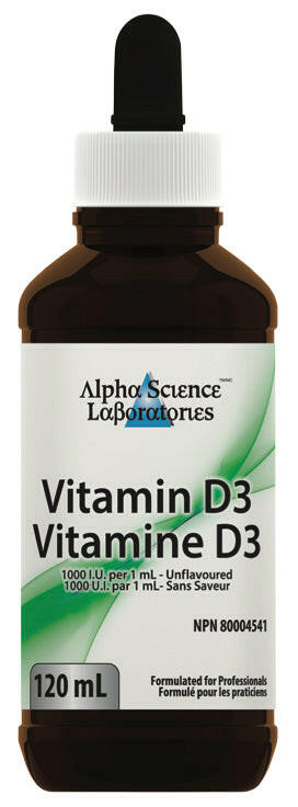 Alpha Science Laboratories Emulsified Vitamin D3 1000IU (50 | 120mL)