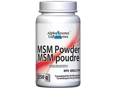 Alpha Science Laboratories MSM Powder (250g)
