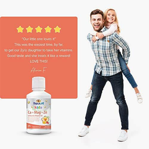 Maplelife Children Ca + Mg+ Zn With Vitamin D3 liquid (475 mL)