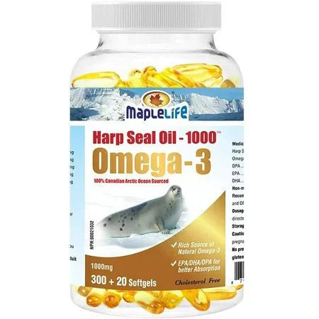 Maplelife Harp Seal Oil 1000mg (180 Softgels)