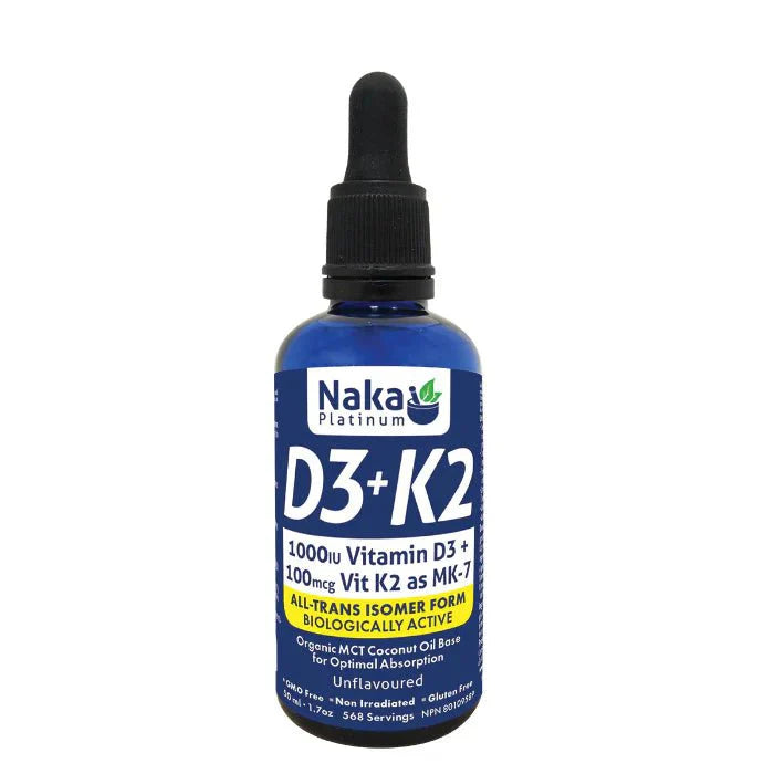 Naka D3+K2 in MCT oil (50 ml)