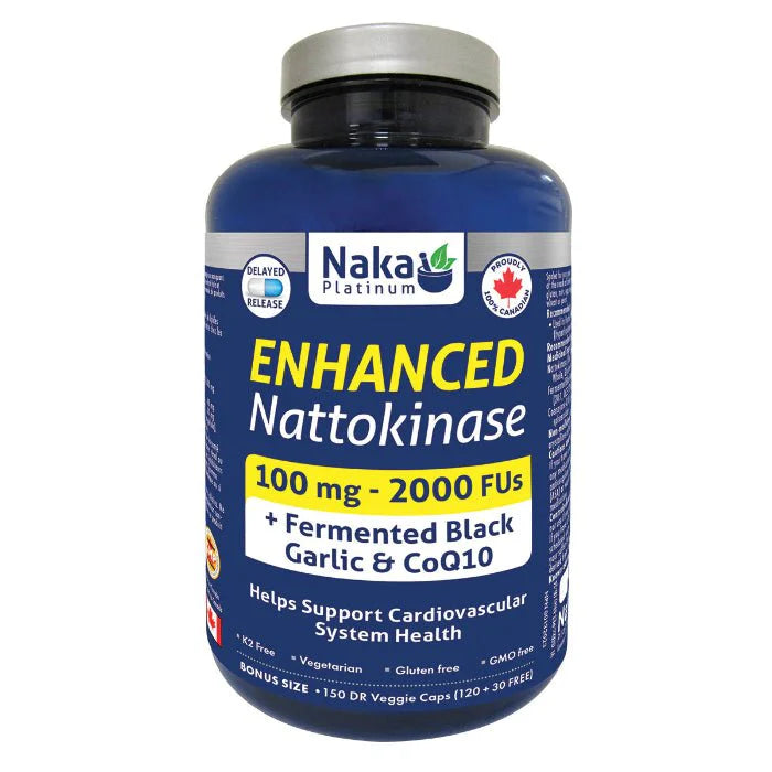 Naka Enhanced Nattokinase 100mg (150 vcaps)