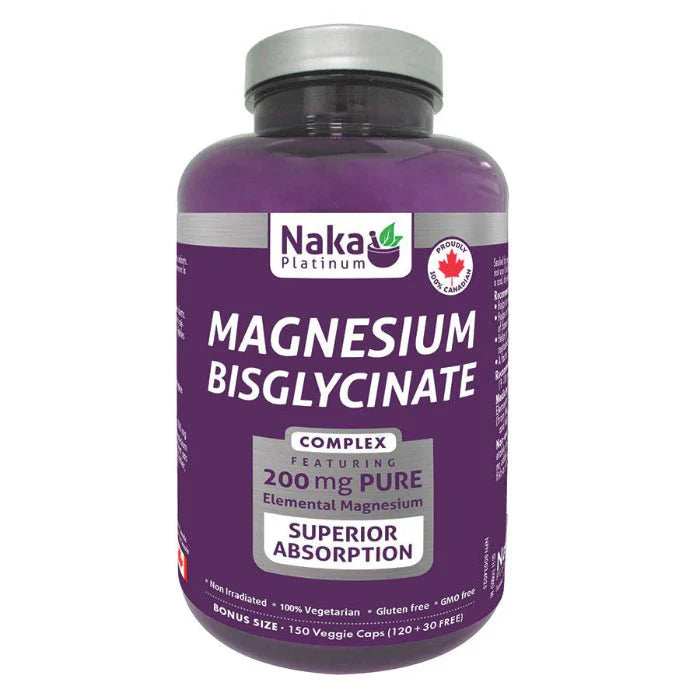 Naka Magnesium Bisglycinate 200mg (150caps)