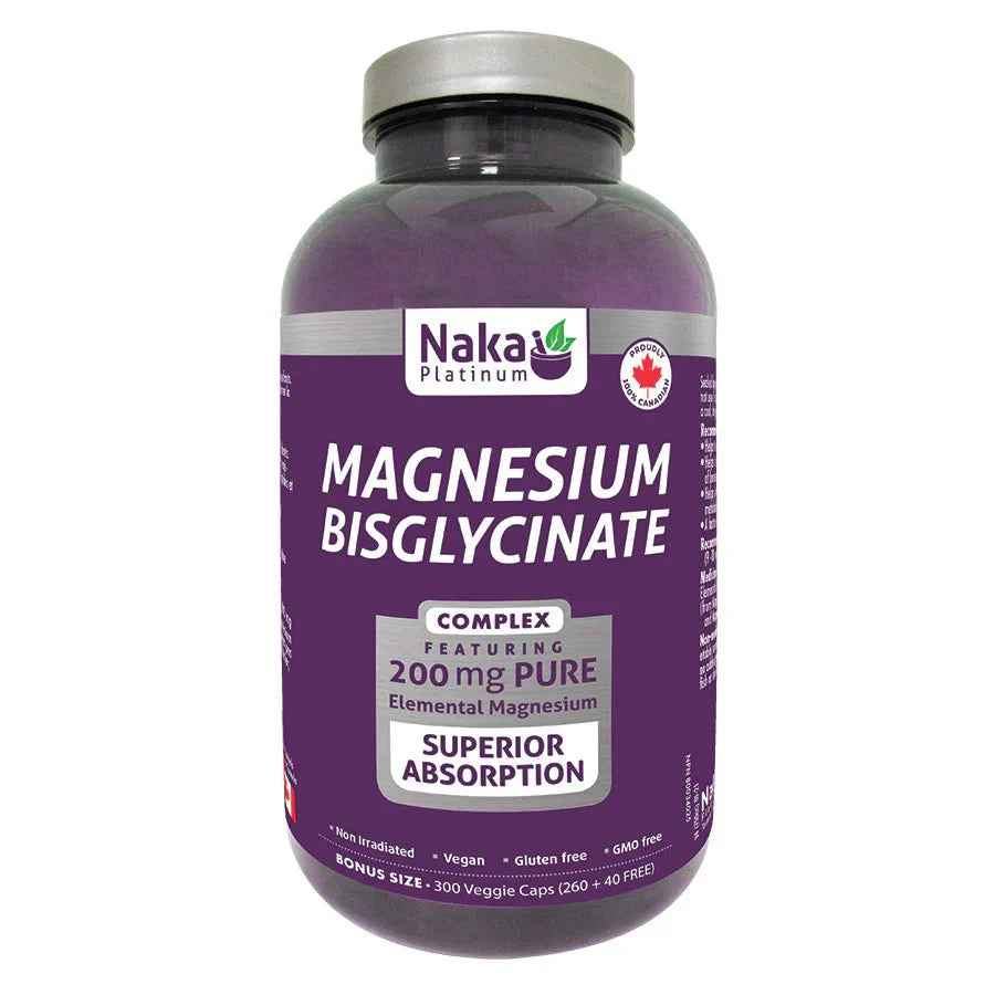 Naka Magnesium Bisglycinate 200mg (300caps)