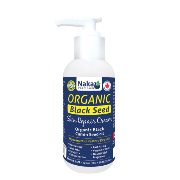 Naka Platinum Organic Black Seed Skin repair cream (120mL)
