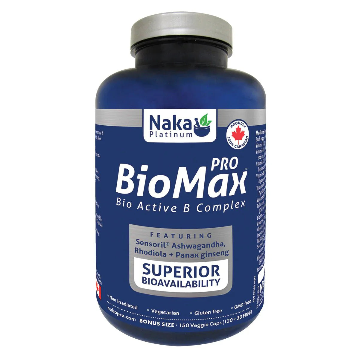 Naka Pro BioMax B Complex (150 vcaps)