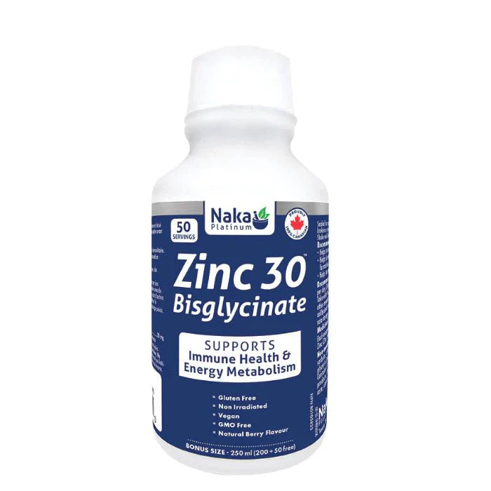Naka Zinc 30 Bisglycinate (250ml)