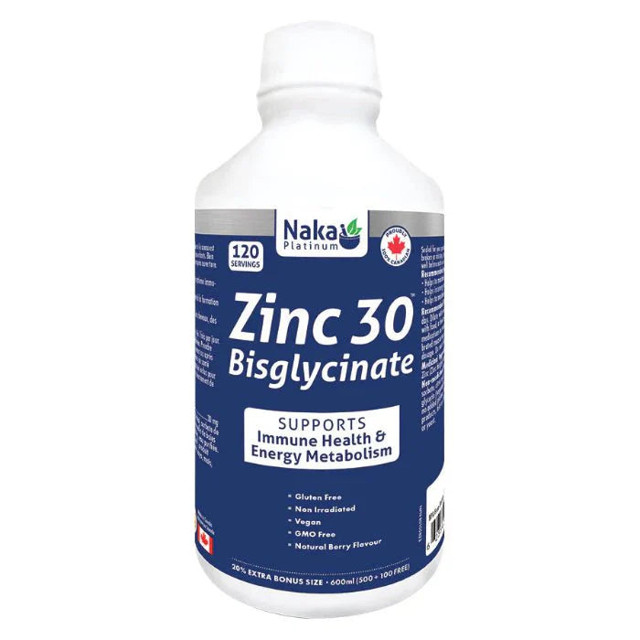 Naka Zinc 30 Bisglycinate (600ml)
