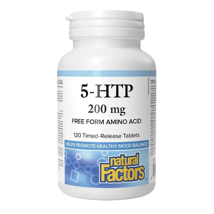 Natural Factors 5 - HTP 200 mg Time Release (120 tablets)