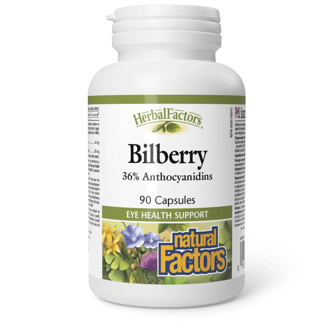 Natural Factors Bilberry (90 vcaps)