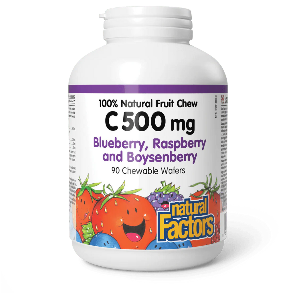 Natural Factors Chewable Vitamin C 500mg (90 chewables)