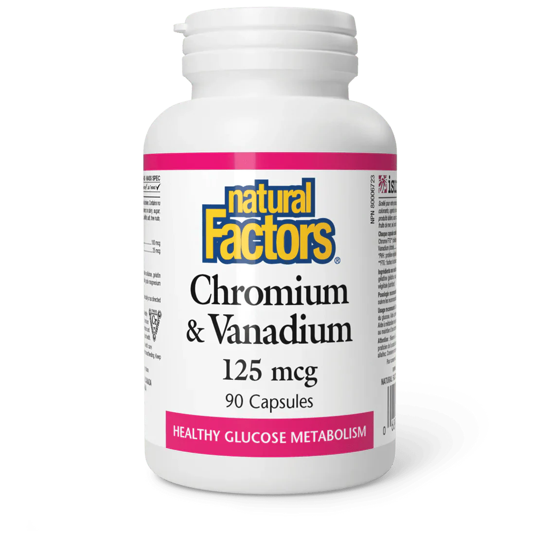 Natural Factors Chromium & Vanadium 125 mcg (90 caps)
