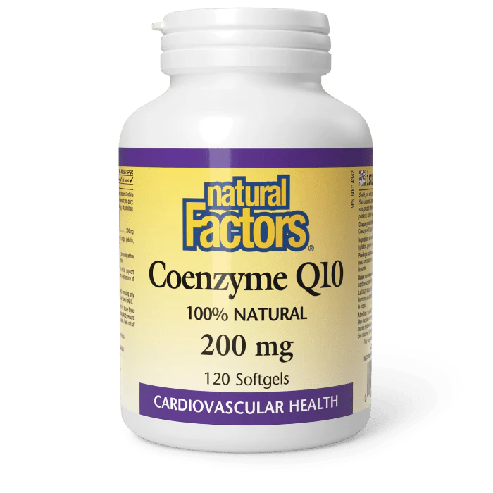 Natural Factors Coenzyme Q10 200mg (120 Softgels)