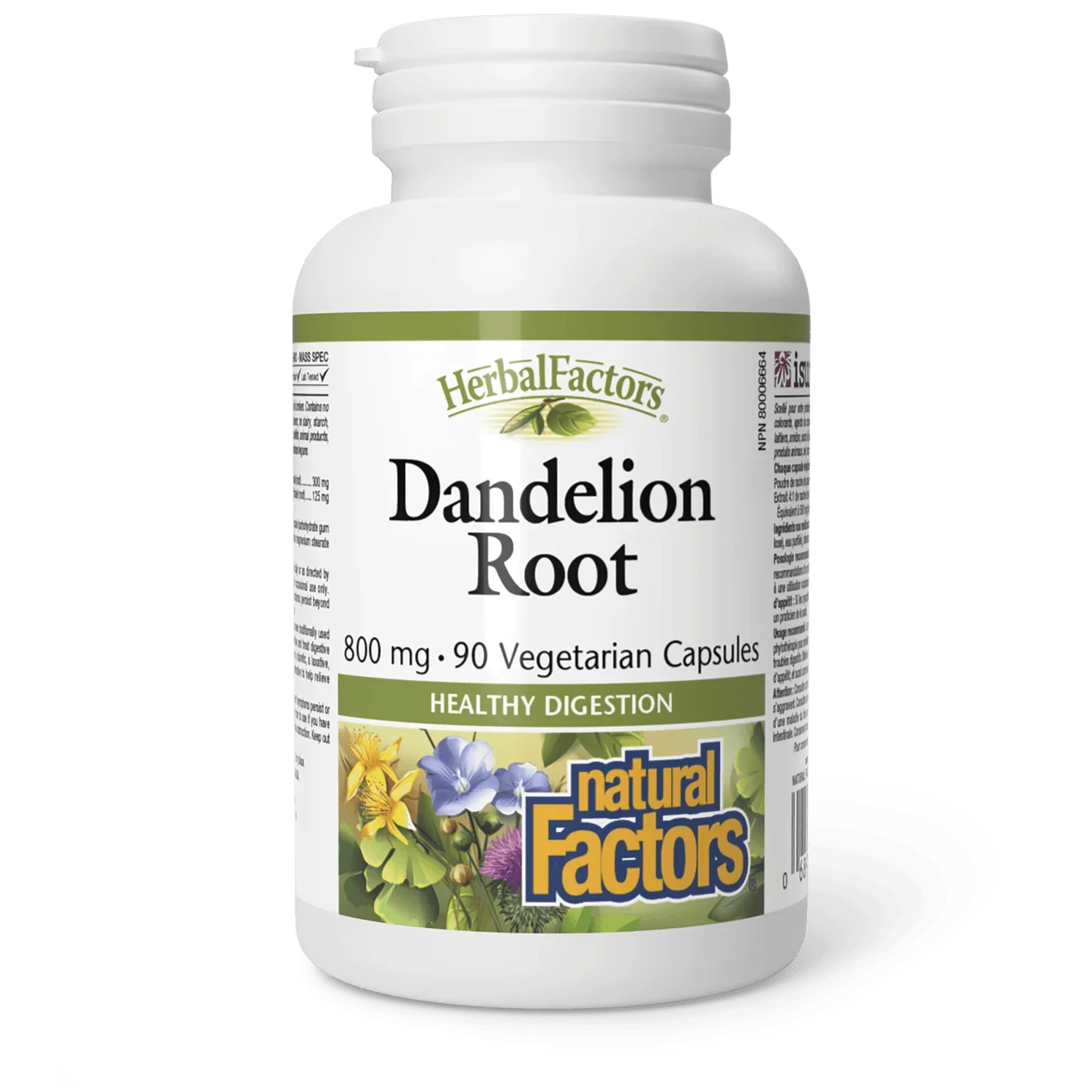 Natural Factors Dandelion Root 800 mg HerbalFactors (90 vcaps)