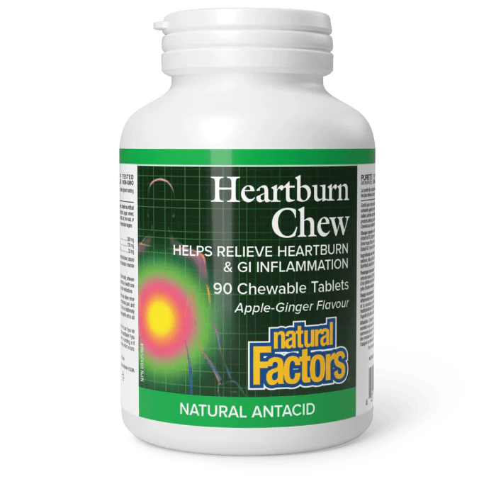 Natural Factors Heartburn Chewable (90 Tablets)