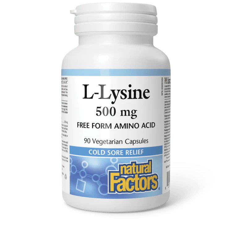 Natural Factors L - Lysine 500mg (180 caps)