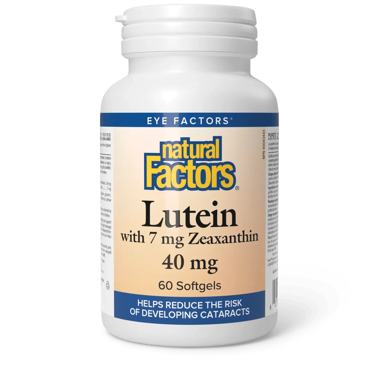 Natural Factors Lutein 40 mg with Zeaxanthin (60 Softgels)