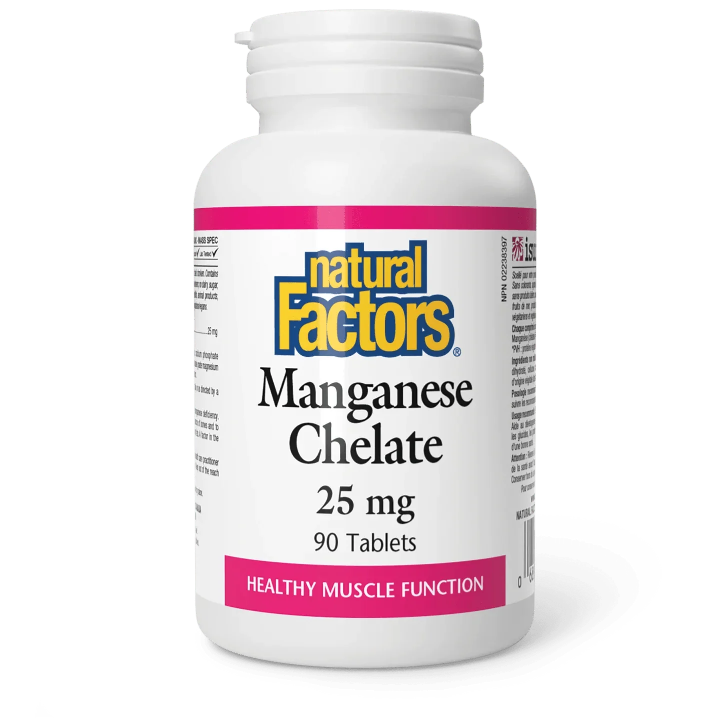 Natural Factors Manganese Chelate 25 mg (90 Tablets)