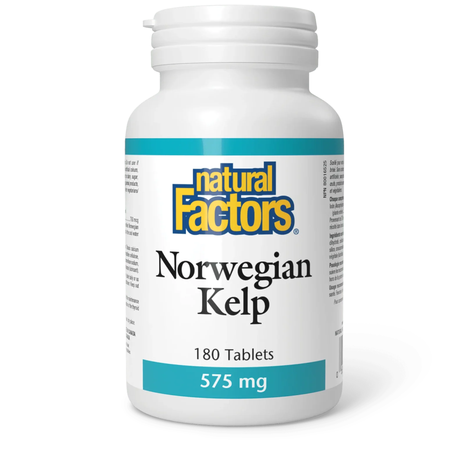 Natural Factors Norwegian Kelp 575 mg (180 tablets)