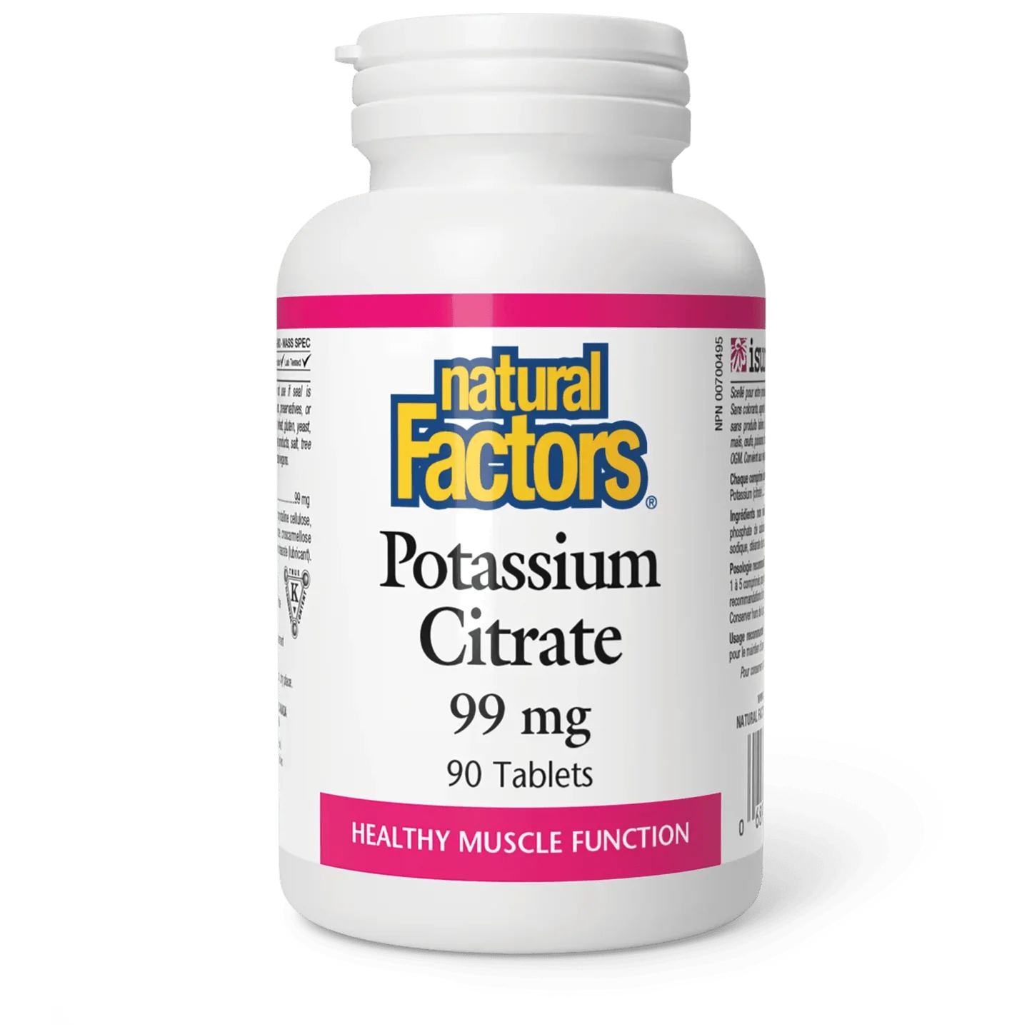 Natural Factors Potassium Citrate 99 mg (90 Tablets)