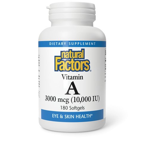 Natural Factors Vitamin A 10,000IU (90 Softgels)