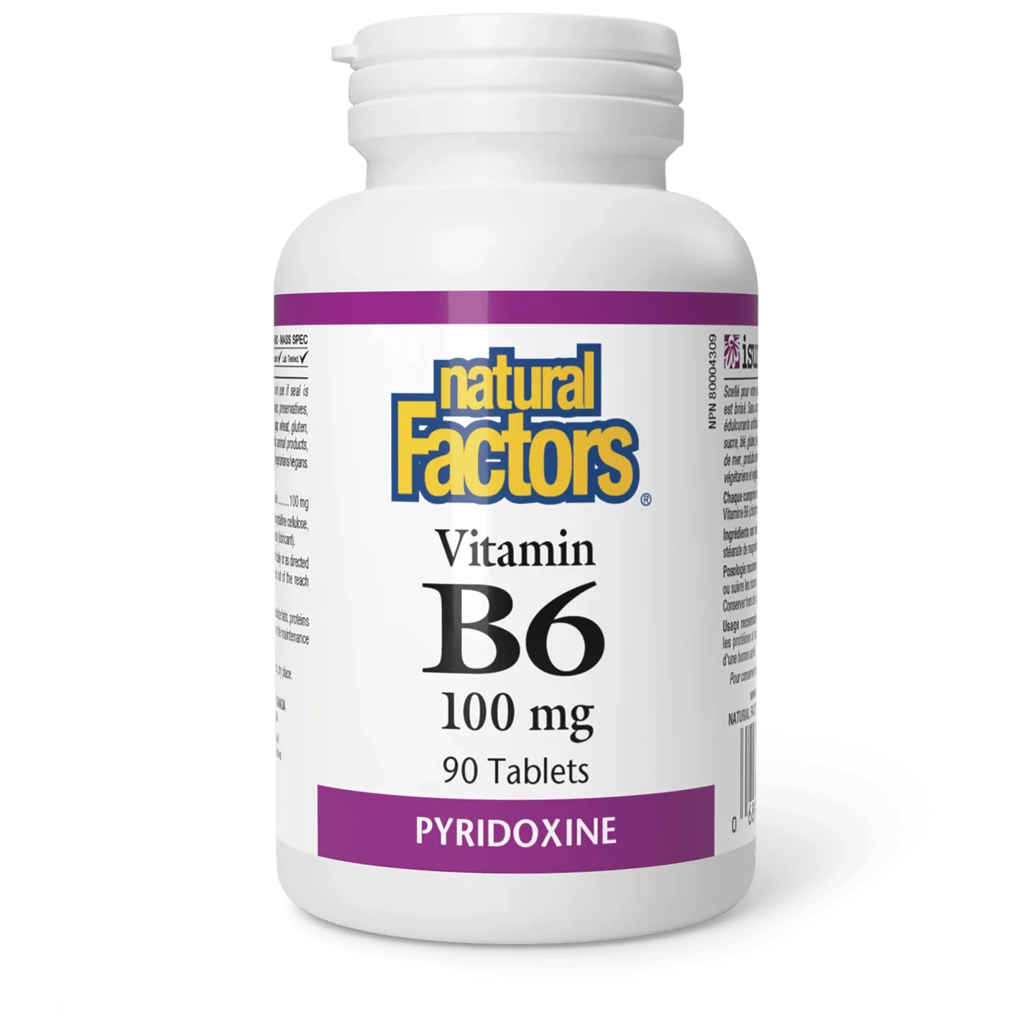Natural Factors Vitamin B6 100mg (90 tablets)