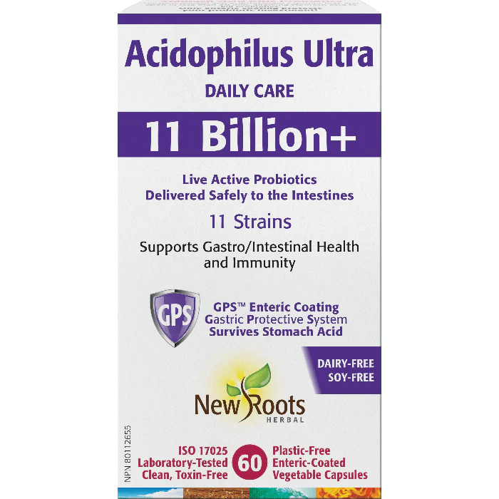 New Roots Acidophilus Ultra 11 Billion+ (60 vcaps)