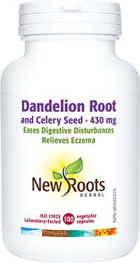 New Roots Dandelion Root and Celery Seed (100 vcaps)
