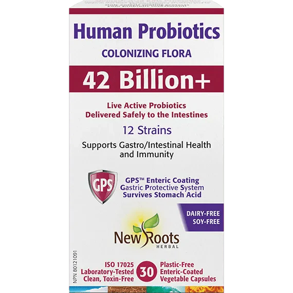 New Roots Human Probiotics 42 Billion+ (30 vcaps)