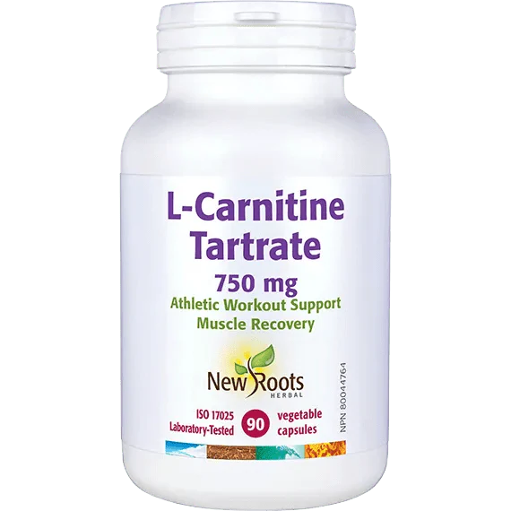 New Roots L - Carnitine Tartrate 750mg (90 Vcaps)