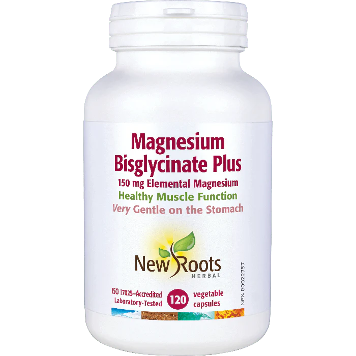 New Roots Magnesium Bisglycinate Plus (120 vcaps)