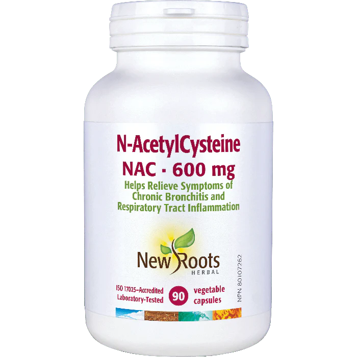 New Roots N - AcetylCysteine NAC · 600 mg (90 vcaps)