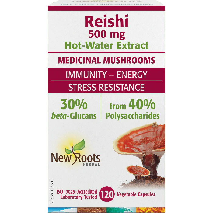 New Roots Reishi 500mg (120 caps)