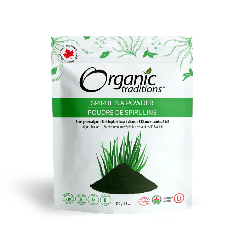 Organic Traditions Organic Spirulina Powder (150g)