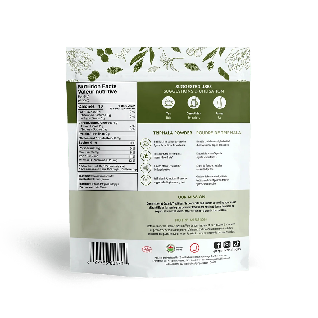 Organic Traditions Organic Triphala Powder (200 g)