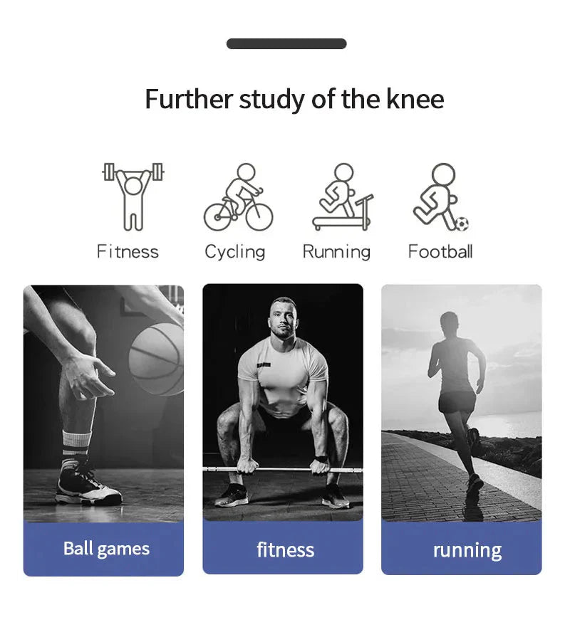 Vis - Care Knee Brace - Silicone knitting elastic compression knee protection