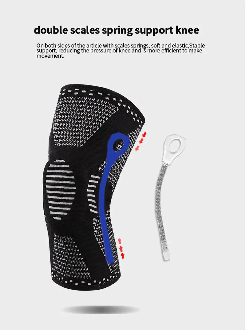 Vis - Care Knee Brace - Silicone knitting elastic compression knee protection