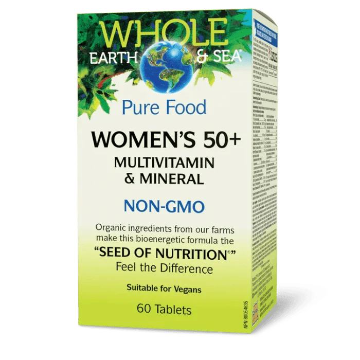 Whole Earth & Sea Women’s 50+ Multivitamin & Mineral (60 tablets)