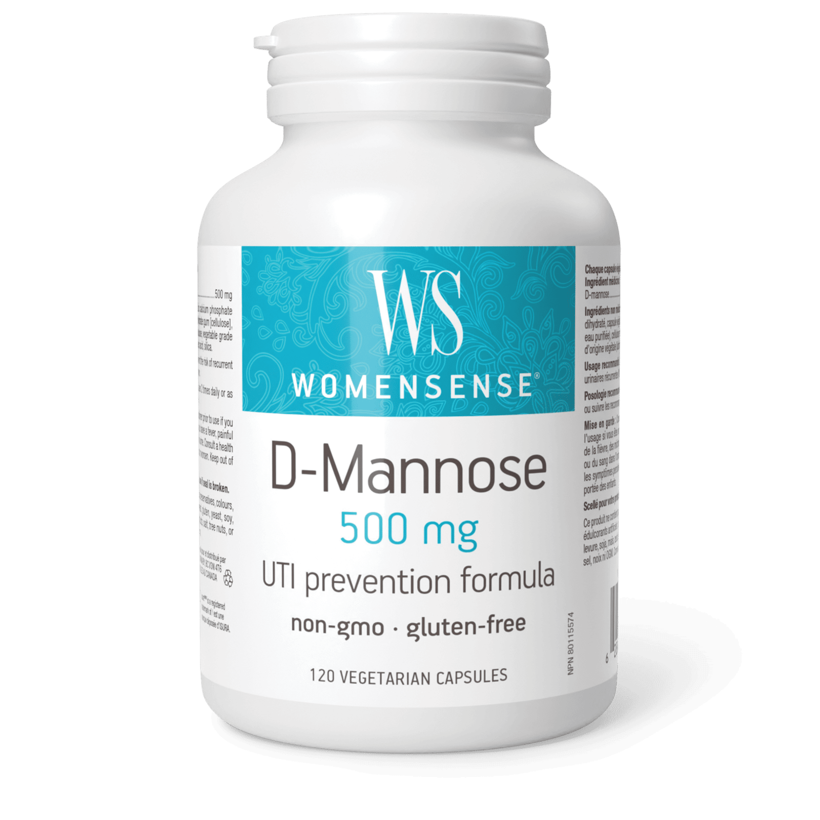 WomenSense D - Mannose 500mg (120 vcaps)
